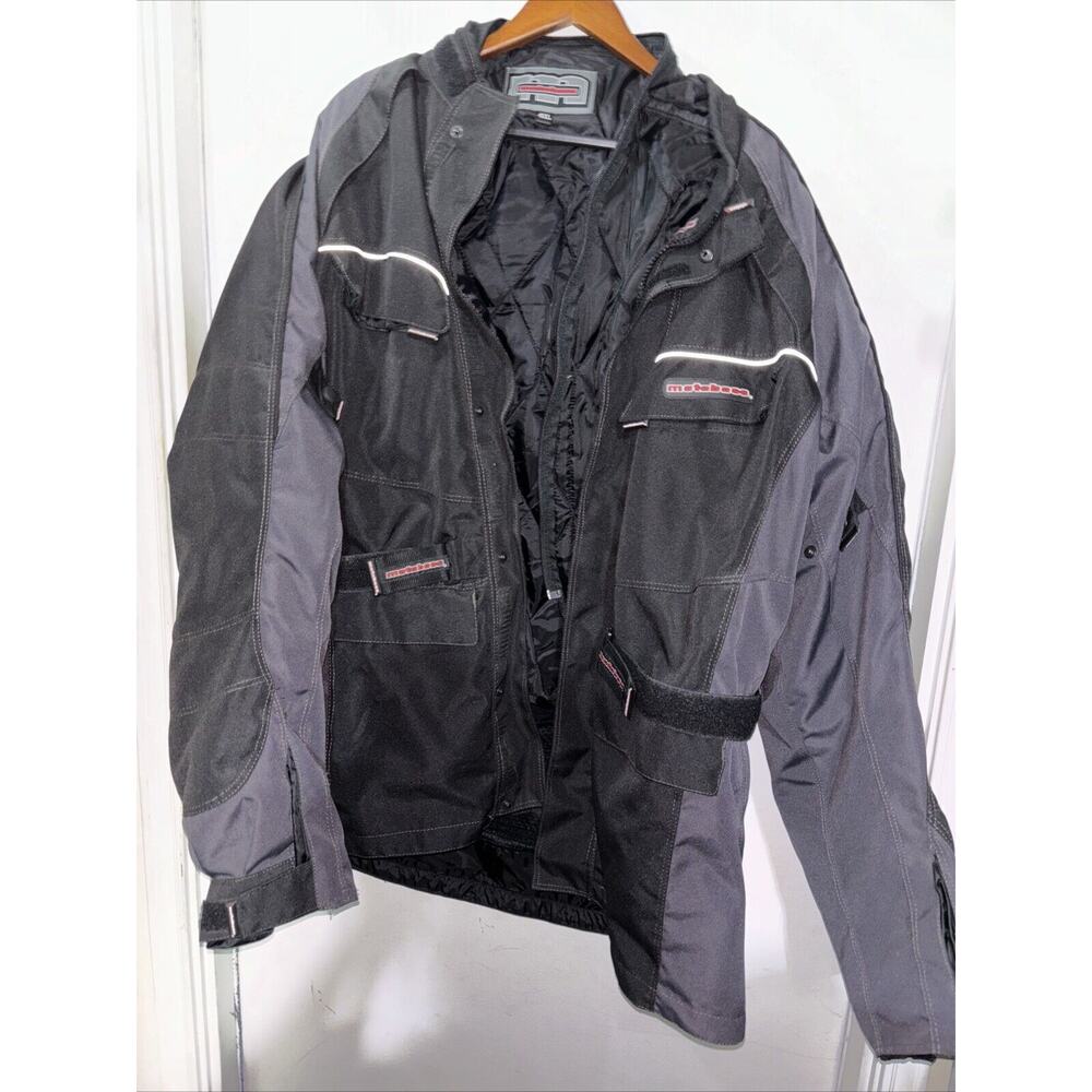 motoboss jacket 4XL mens motorcycle riding protective jacket Long Black/blue